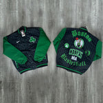 Chamarra Boston Celtics Retro (Negro rayado y verde)