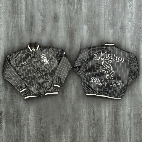 Chamarra Chicago White Sox (Negro con rayas) CR01