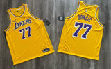 Jersey Los Angeles Lakers #77 Luka Dončić (Amarillo)
