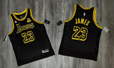 Jersey Lakers #23 (James) Negro/Negro