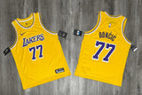 Jersey Los Angeles Lakers #77 Luka Dončić (Amarillo)