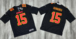 Jersey Fútbol Americano Kansas City Chiefs #15 Patrick Mahomes (Negro)